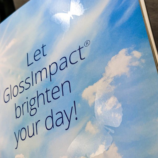 Clear gloss printing